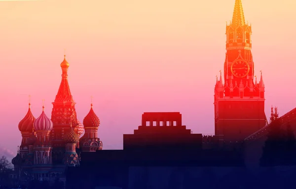 Vackert foto av utsikten över Moskva Kreml — Stockfoto