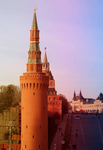 Vackert foto av utsikten över Moskva Kreml — Stockfoto