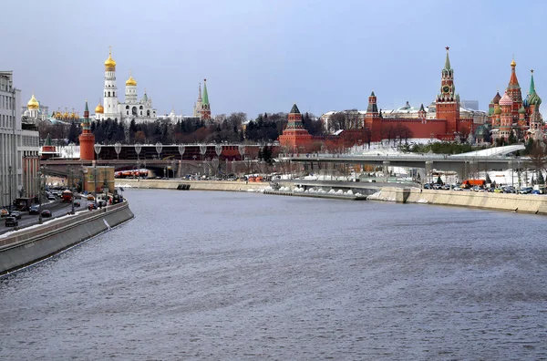 Beautiful landscape photos of the Moscow winter Kremlin — 스톡 사진