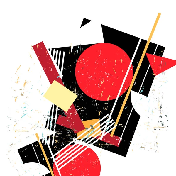 Abstract vector avant-garde pattern with geometry — 스톡 벡터