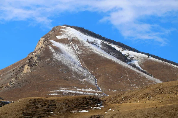 Wspaniałe Widoki Góry Śniegu Gruzja Zima — Zdjęcie stockowe