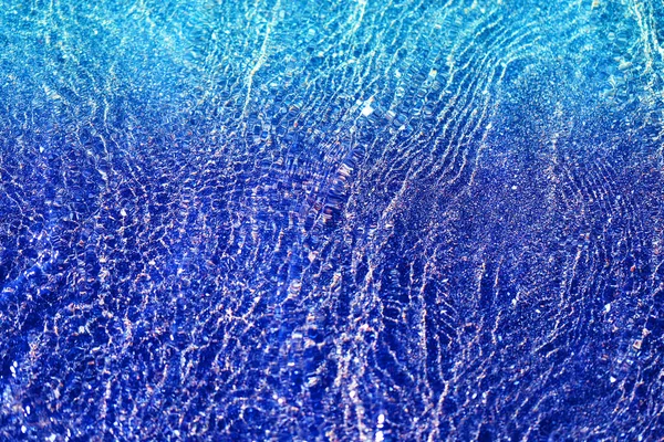 Niebieski Przezroczyste Tło Zdjęcie Morze Woda — Zdjęcie stockowe