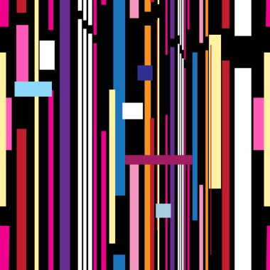 Kusursuz, parlak, soyut geometrik nesneler ve elementler. Duvar kağıdı veya kumaş tasarımı için bir şablon.