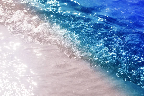 Photo background blue transparent sea water