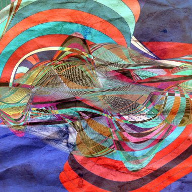 Farklı dalga ve çizgilerle güzel bir arkaplan tasarımı