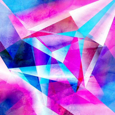 Suluboya retro renk soyut geometrik arka plan. Posterler kartpostal tasarımı için bir örnek.