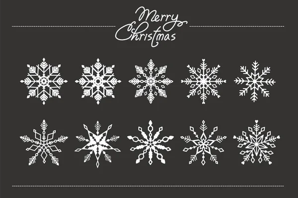 Décoration de flocon de neige Noël . — Image vectorielle