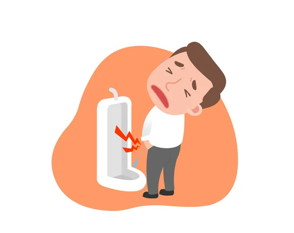 Man with cystitis — Stock Illustration Man with cystitis Royalty Free Stock Vectors