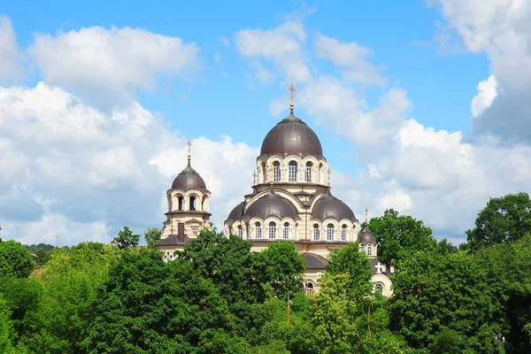 Matki Bożej Kościół prawosławny znak (Znamenskaya) w Wilnie, Litwa — Zdjęcie stockowe