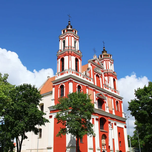 Chiesa di Giacomo e Filippo a Vilnius, Lituania Immagini Stock Royalty Free