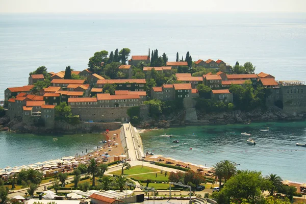 St. Stephen van eiland in Montenegro — Stockfoto