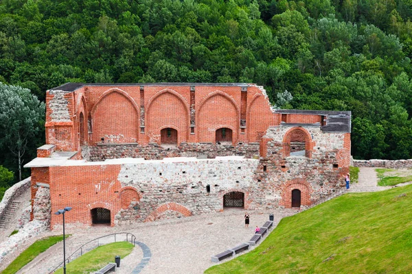 Restos do castelo de Vilnius, Lituânia — Fotografia de Stock