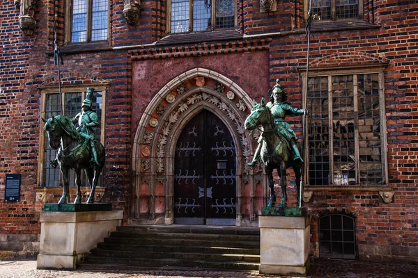 Historische Huizen Oude Stad Van Bremen Duitsland — Stockfoto