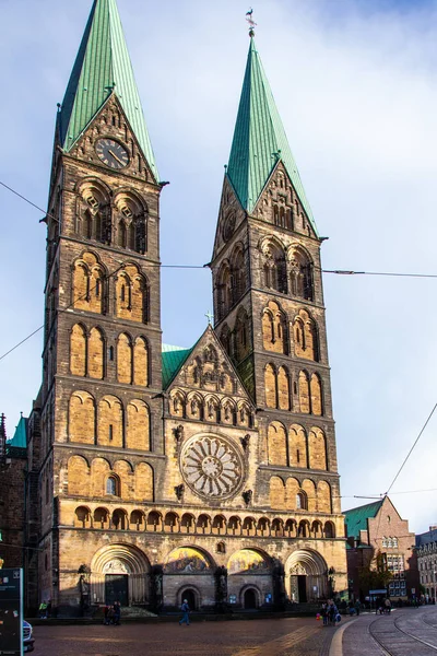 Bremen Německo Října 2019 Historické Domy Starém Městě Brémy — Stock fotografie