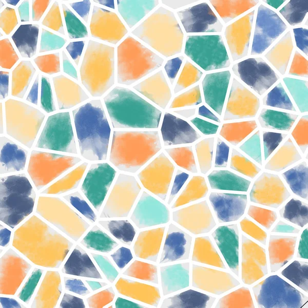 Bright abstract watercolor mosaic. Geometric texture. — Stock Photo, Image