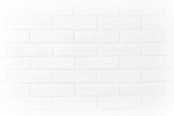 White brick wall horizontal photo wallpaper in the room. Scandin — Stock Photo, Image