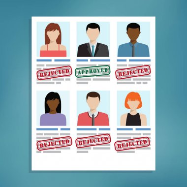 İş için aday seçimi.