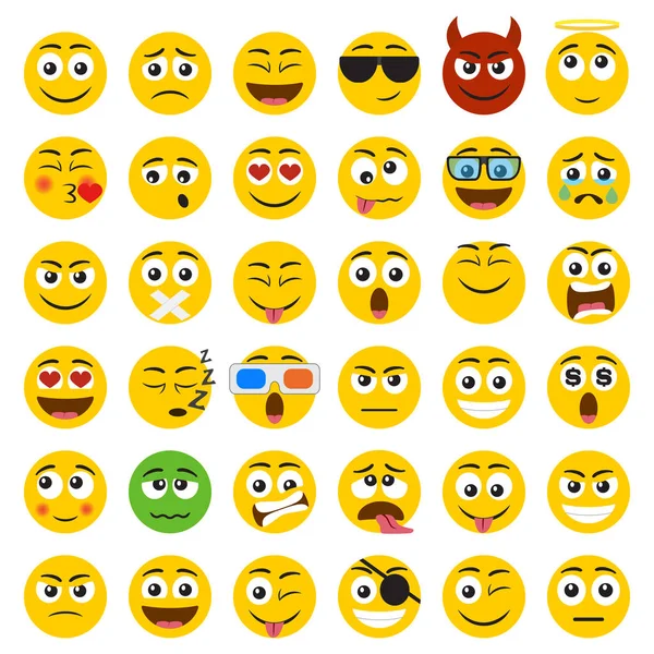 Set of Emoticons. — Stock Vector