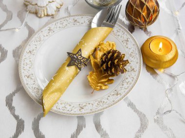 Noel tatili için Festival Tablo ayarı