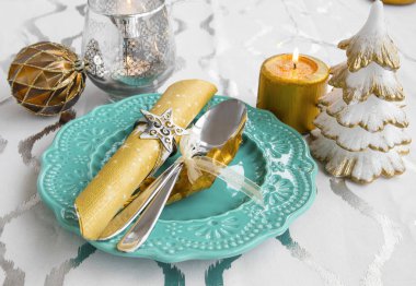 Noel tatili için Festival Tablo ayarı