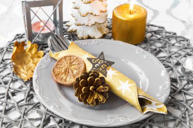 Noel dekorasyon ayarı tablo 