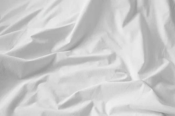 Material de sábana de algodón blanco, textura o fondo — Foto de Stock