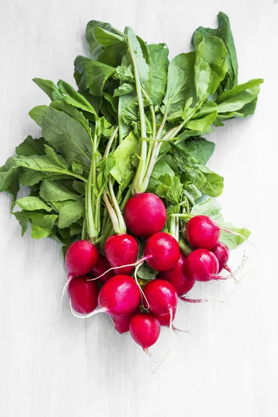 Bunch of organic radishes vegetables, bio and healthy — Stock Photo, Image