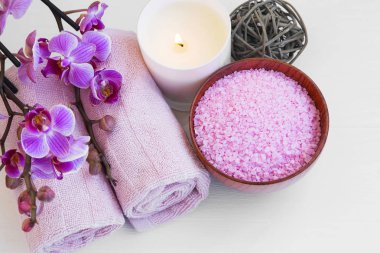 Spa orkide ile hayat hala ve tuz banyo