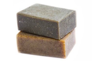 Doğal peeling sabun barlar izole 