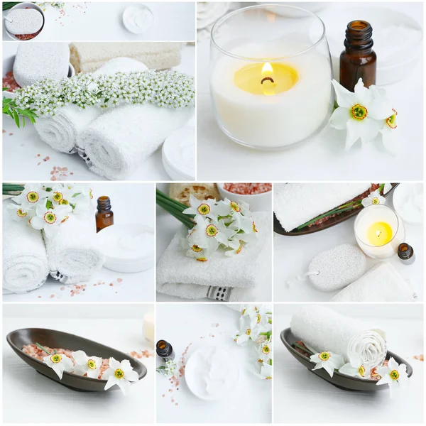 Wellness and spa collage — Stock Photo, Image