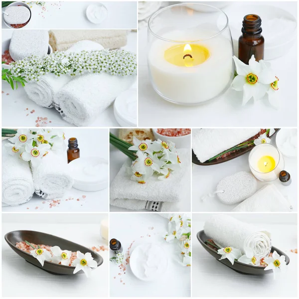 Wellness og spa collage - Stock-foto