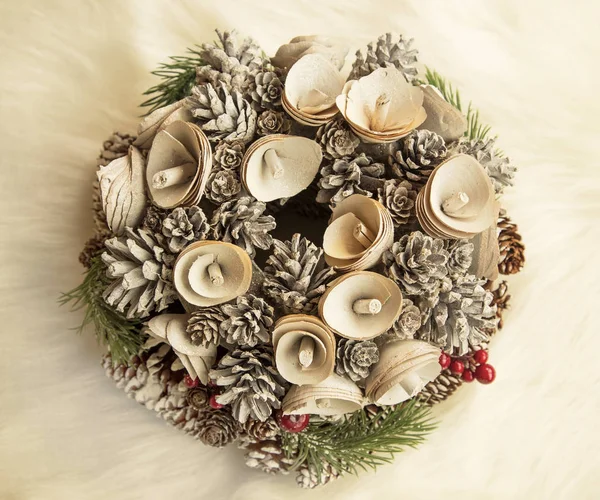 Christmas wreath decoration — Stock Photo, Image