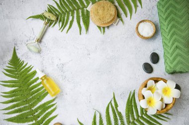 Spa natürmort flatlay