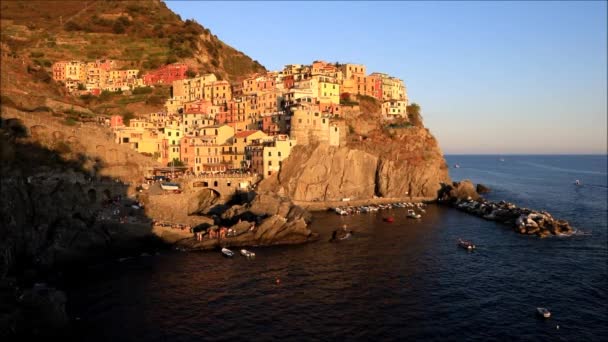 Cinque Terre Partvidék — Stock videók