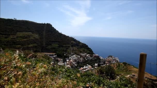 Ακτές Του Cinque Terre — Αρχείο Βίντεο