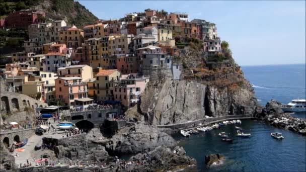 Pobřeží Cinque Terre — Stock video