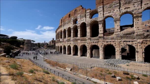 Visita Del Coliseo Roma Los Parques — Vídeo de stock