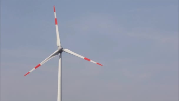 Wiatr Który Wytwarza Energię Elektryczną — Wideo stockowe