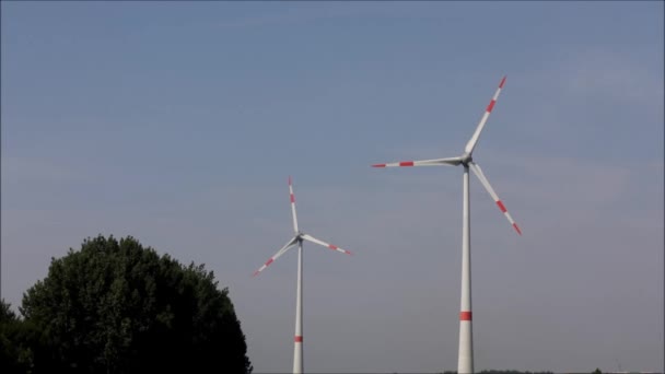 Viento Que Produce Electricidad — Vídeos de Stock