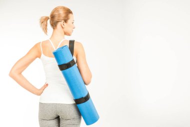 Sporcumuz Yoga mat holding  