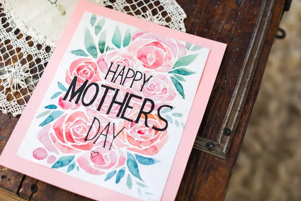 Tarjeta del Día de las Madres Feliz — Foto de Stock