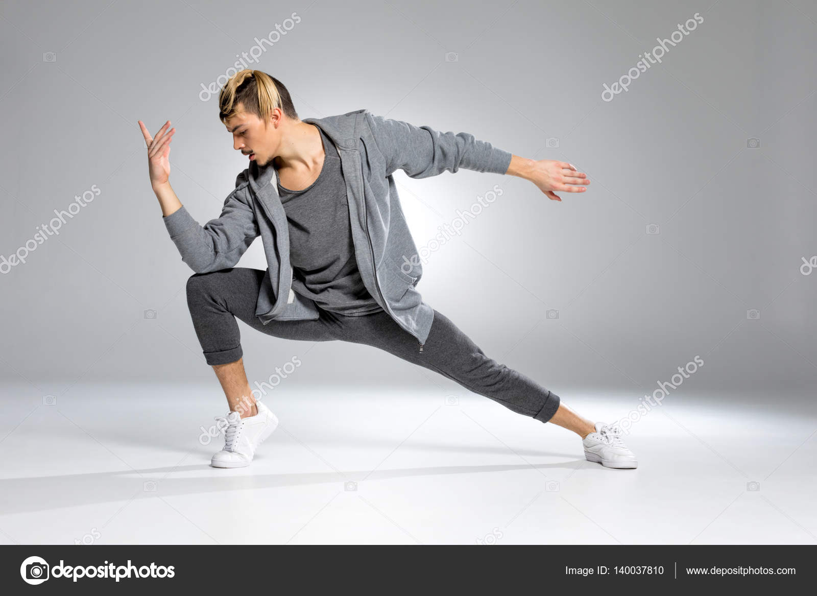 Black Man Performing Hip Hop Dance Choreography Stock Image - Image of  movement, excited: 54463171