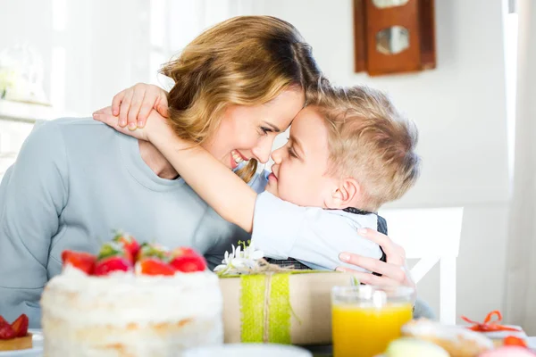 Happy mother and son — Stock Photo