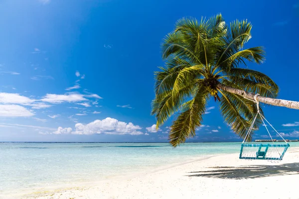 Nedotčené tropické pláži v Maledivách. Letní cestování dovolená dovolená pozadí koncepce — Stock fotografie
