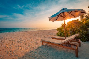 Güzel yaz plaj. Yaz plaj turizm tatil tatil seyahat arka plan kavramı