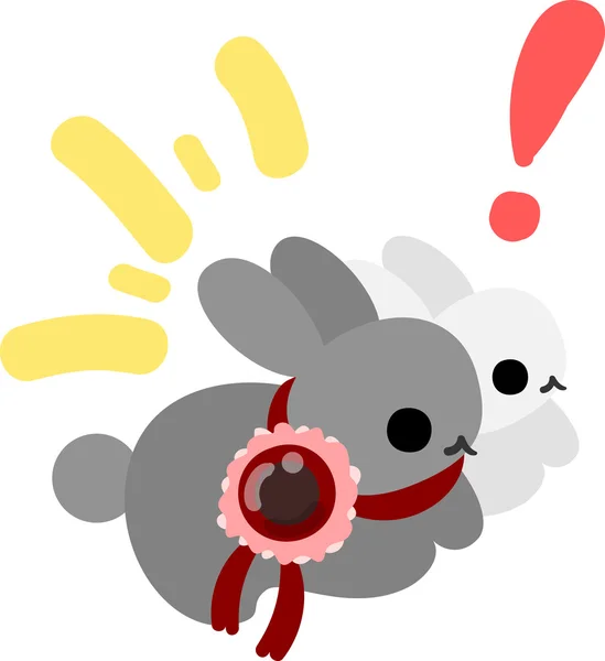Mooie kleine konijnen — Stockvector