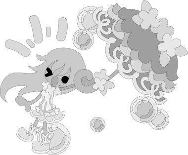 Şık bir şemsiye ile kız