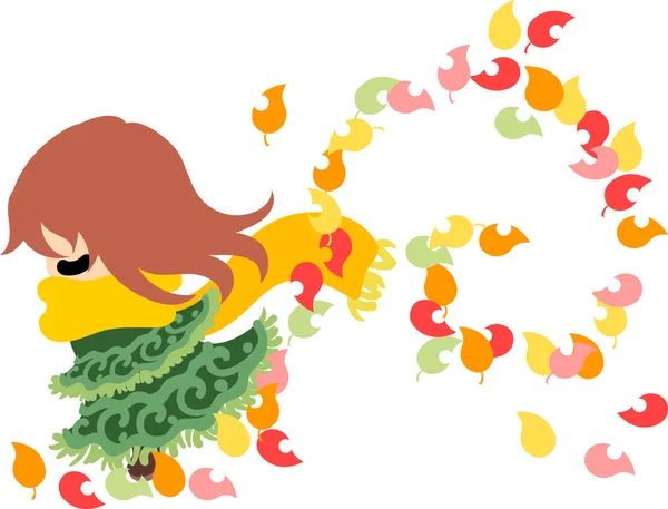 Un tiempo de otoño — Vector de stock