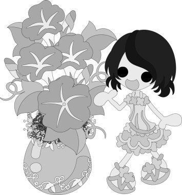 Sevimli kız ve sabah zafer