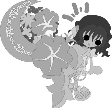 Sevimli kız ve sabah zafer